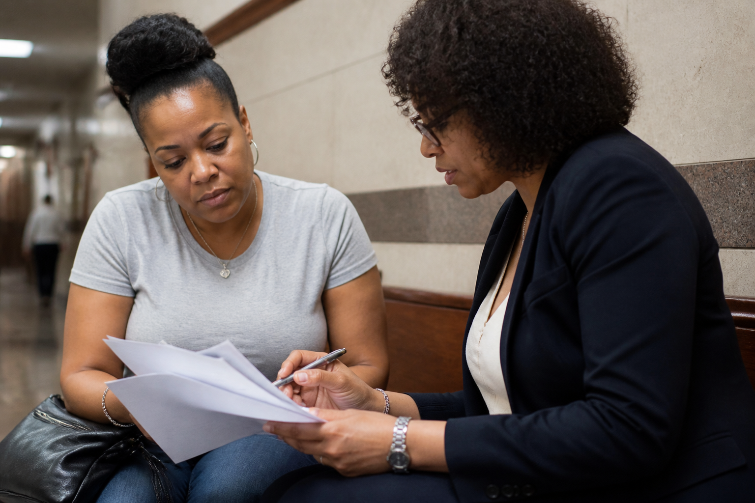 Dallas County tenant and attorney review eviction petition while working to support tenant rights in Dallas TX.